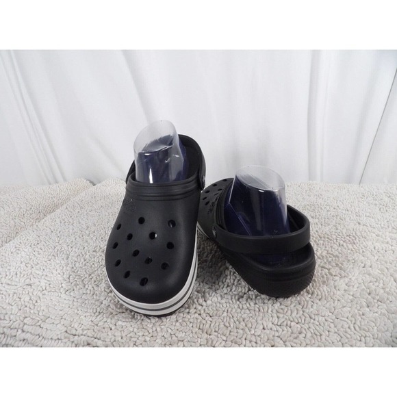 Jibbitz By Crocs Kilby Unisex Adults Black Perforated Clog Shoes Size US M6 W8 - Picture 4 of 7